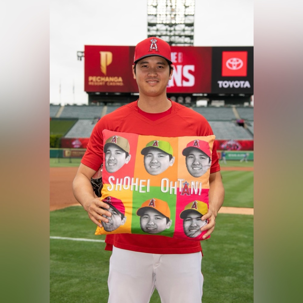 NEW MLB Los Angeles Angels SGA 08/31/21‎ MVP Shohei Ohtani Pillow